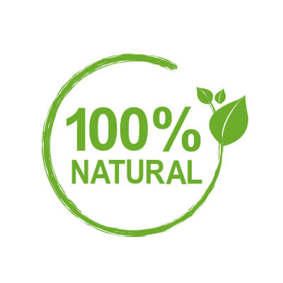 100% natural
