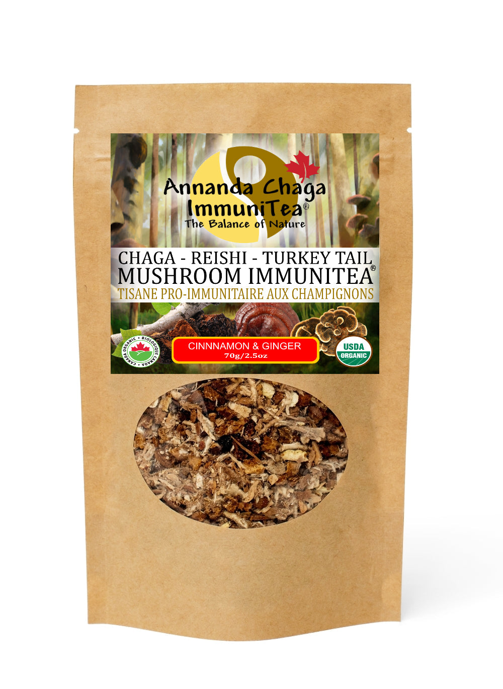 chaga reishi turkey tail tea