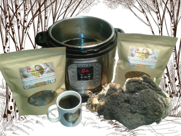 Brew Chaga tea in Instant Pot