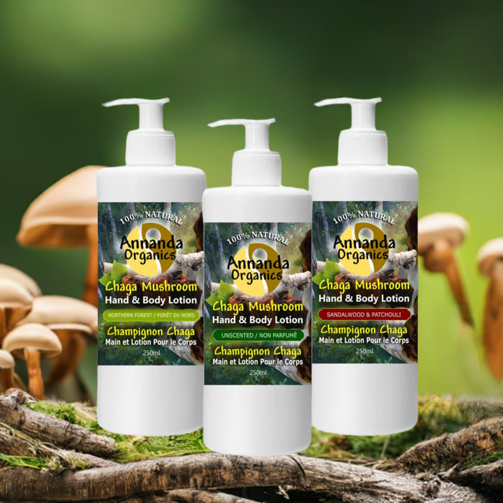 mushroom skin care, natural skin care, mushroom lotion