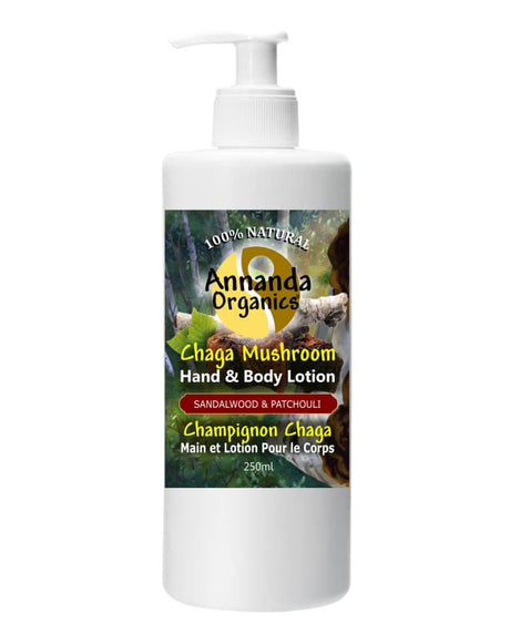 Annanda chaga hand and body lotion Sandalwood Patchouli