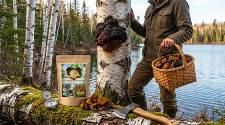 Canadian chaga mushroom chunks