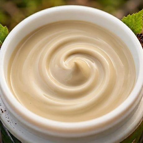 chaga skin balm ingredient close up