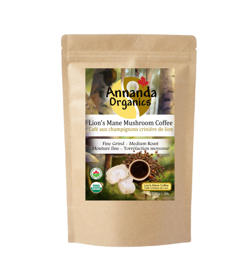 Lion's mane coffee from Annanda Organics 