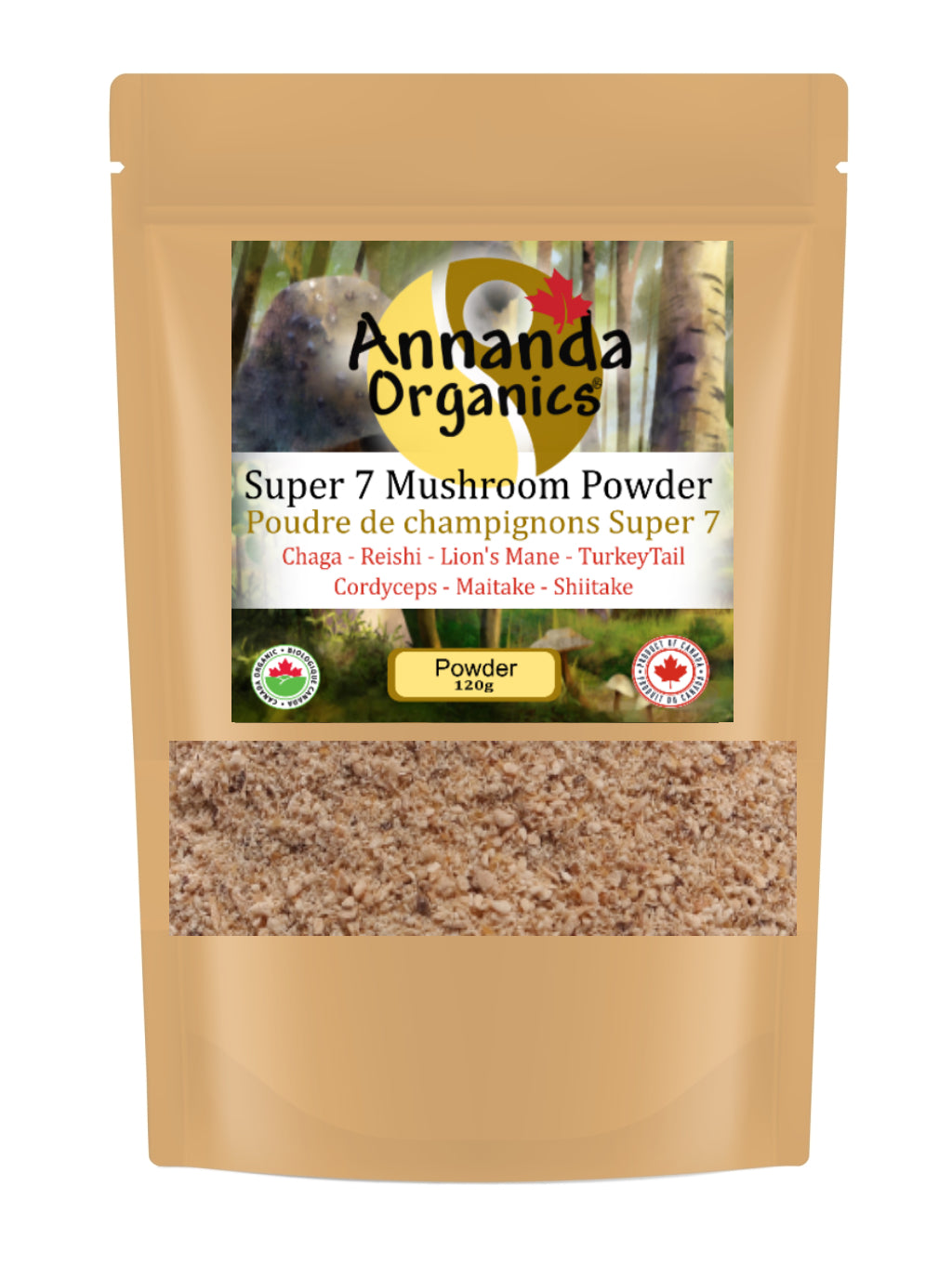 Organic 7 Mushroom Powder from Annanda Organics