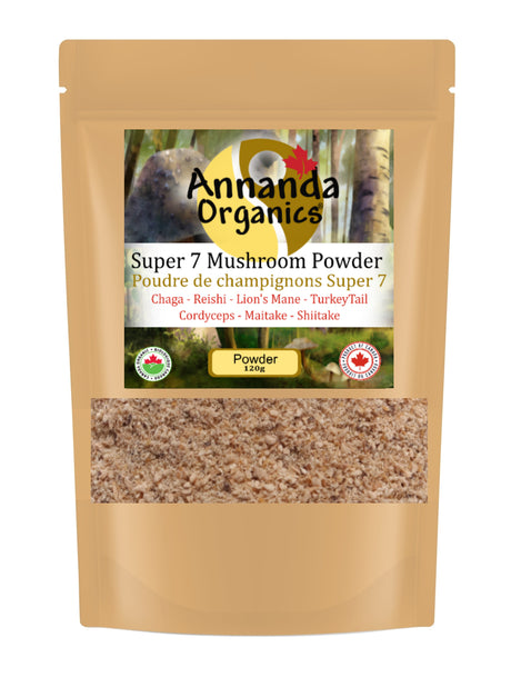 Organic 7 Mushroom Powder from Annanda Organics