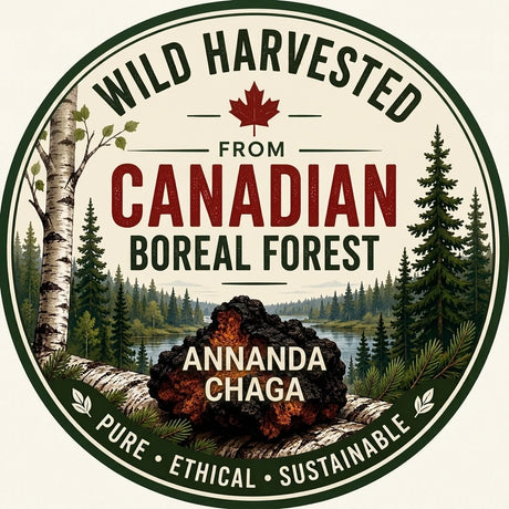Wild Harvested Canadian Chaga From Annanda Chaga Canadian Boreal Forest