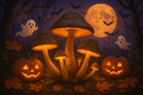 Happy Halloween Mushroom Sale